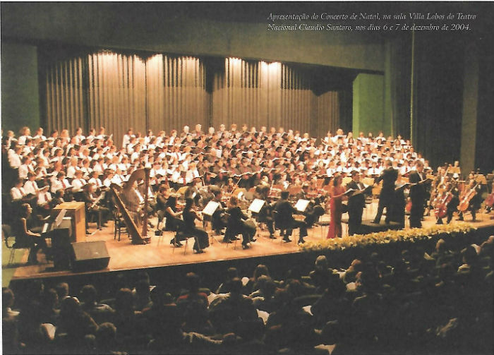 foto da apresentação do coro sinfônico